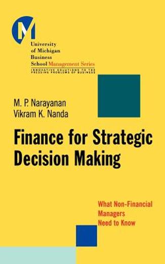 finance for strategic decision making,what non-financial managers need to know (in English)