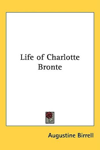 life of charlotte bronte