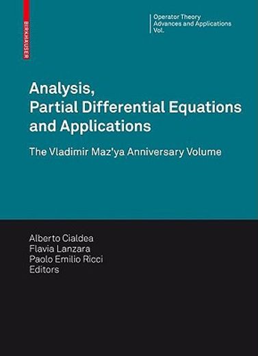 analysis, partial differential equations and applications,the vladimir maz´ya anniversary volume