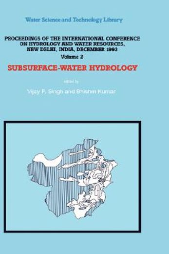 proceedings of the international conference on hydrology and water resources, new delhi, india, december 1993 (en Inglés)