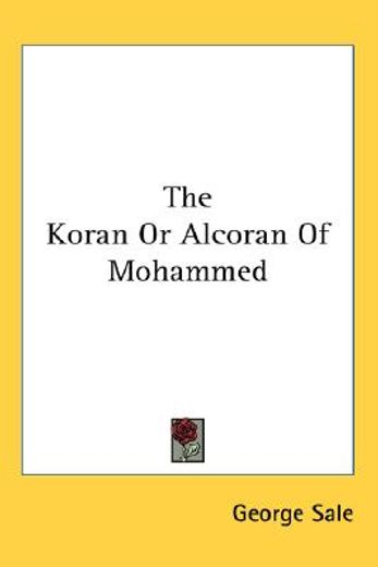the koran or alcoran of mohammed