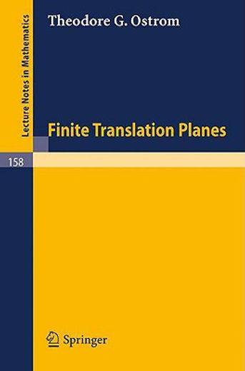 finite translation planes (en Inglés)