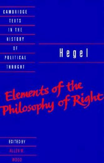 elements of the philosophy of right (en Inglés)