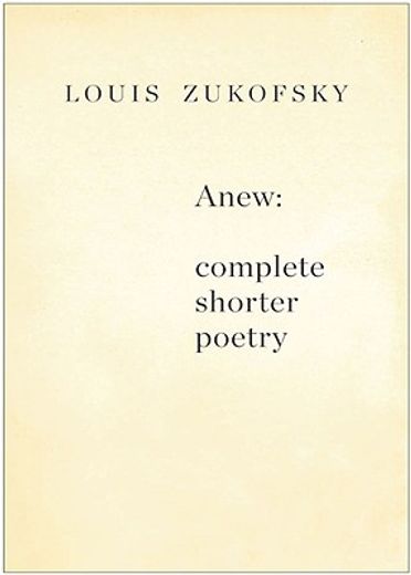 anew,complete shorter poetry