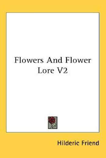 flowers and flower lore