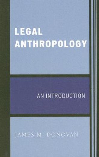 legal anthropology,an introduction