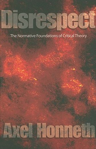 disrespect,the normative foundations of critical theory