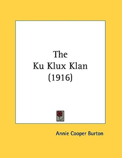 the ku klux klan