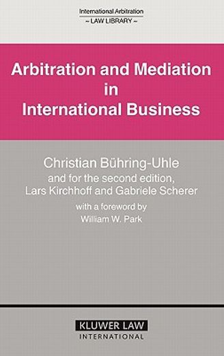 arbitration and mediation in international business