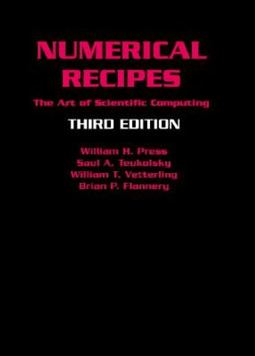 numerical recipes,the art of scientific computing (en Inglés)