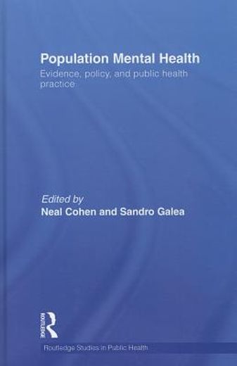 population mental health,evidence, policy, and public health practice