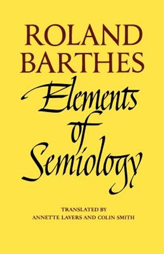 elements of semiology (in English)