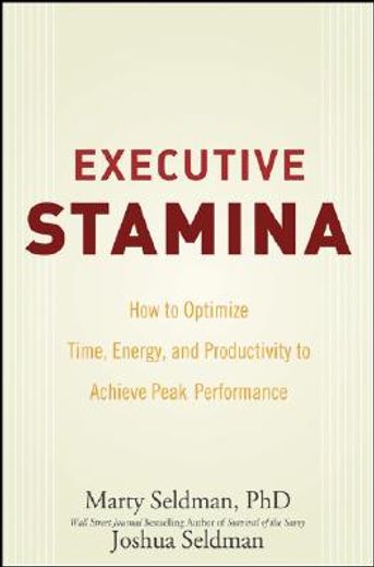 executive stamina,how to optimize time, energy, and productivity to achieve peak performance
