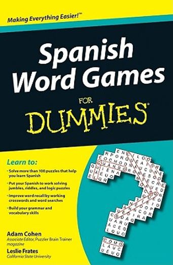 spanish word games for dummies (en Inglés)