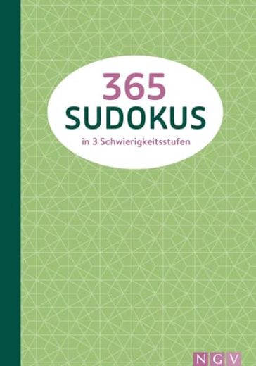 365 Sudokus in 3 Schwierigkeitsstufen (en Alemán)
