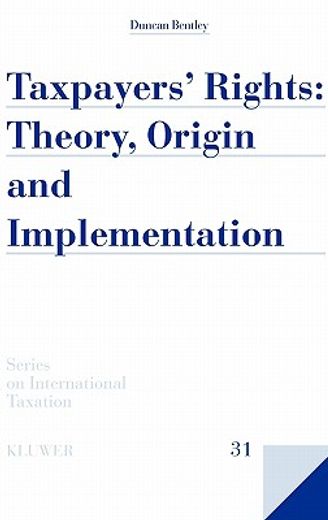 taxpayers rights,theory origin and implementation
