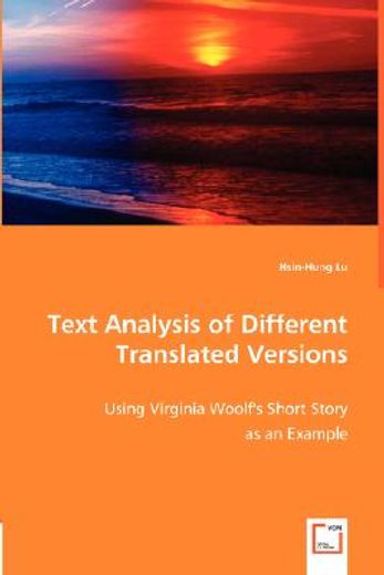 text analysis of different translated versions