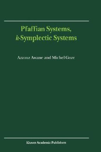 pfaffian systems, k-symplectic systems (in English)