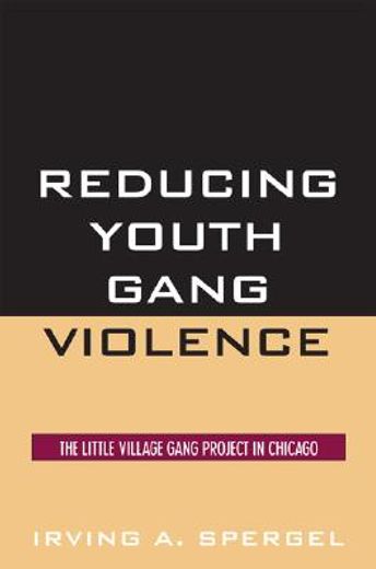 reducing youth gang violence,the little village gang project in chicago
