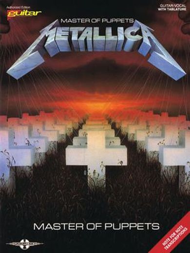 metallica master of puppets,guitar - vocal/item no 7920 (in English)
