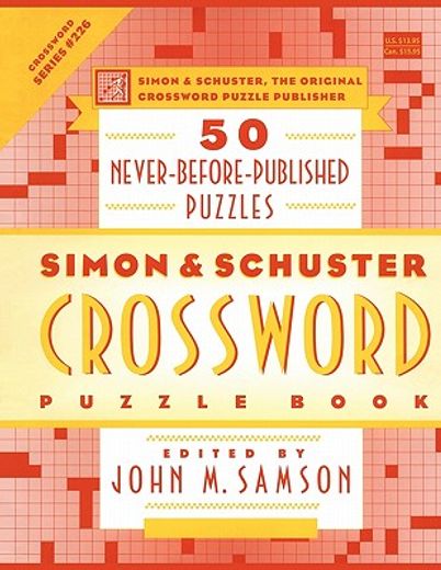 simon & schuster crossword puzzle book,new challenges in the original series, containing 50 never-before-published crosswords (en Inglés)