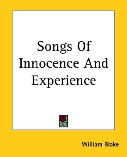 songs of innocence and experience (en Inglés)