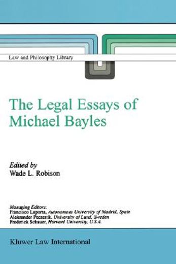 the legal essays of michael bayles (en Inglés)