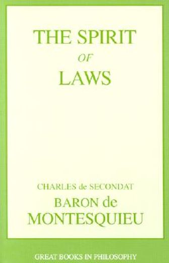 the spirit of laws (in English)