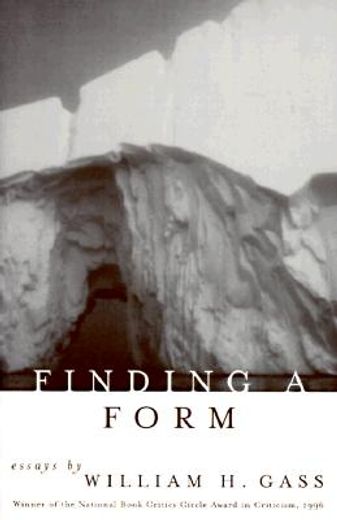 finding a form,essays
