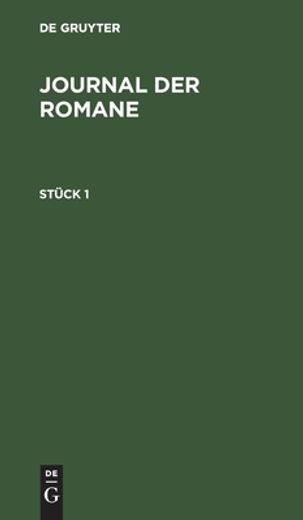 Journal der Romane (German Edition) [Hardcover ] (en Alemán)