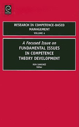 fundamental issues in competence-based theory development