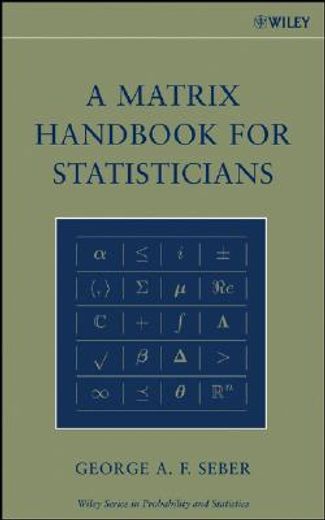 a matrix handbook for statisticians (en Inglés)