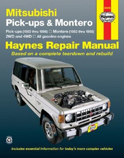 haynes mitsubishi pickups and montero 1983-96