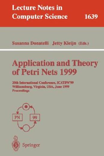 application and theory of petri nets 1999 (en Inglés)