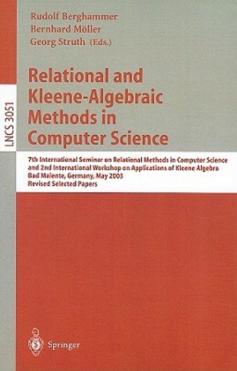 relational and kleene-algebraic methods in computer science (en Inglés)