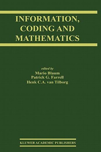 information, coding and mathematics