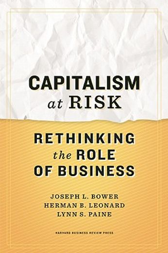 Capitalism at Risk: Rethinking the Role of Business