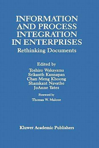 information and process integration in enterprises (en Inglés)