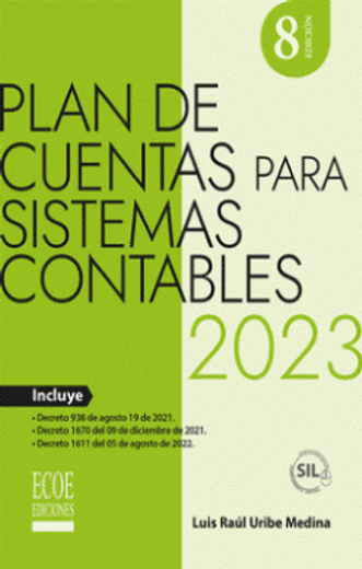 Plan de cuentas para sistemas contables 2023 - 8va edición