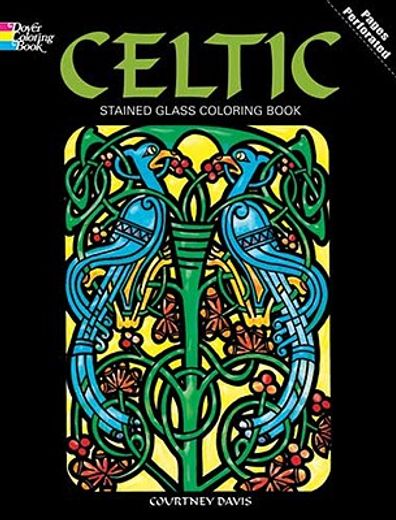 celtic stained glass coloring book