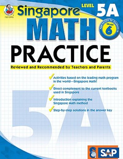 singapore math practice, level 5a (en Inglés)
