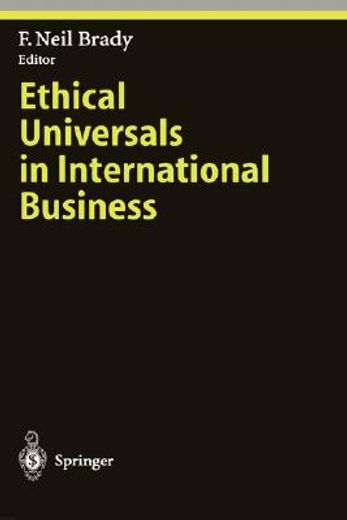 ethical universals in international business (en Inglés)