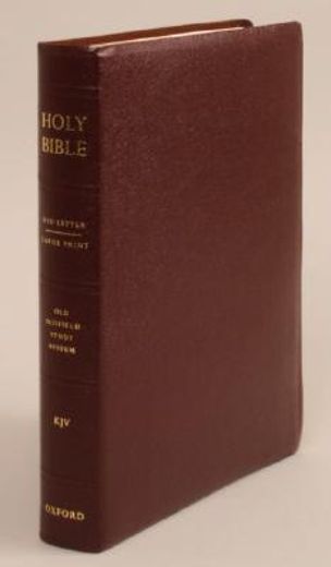 the old scofield study bible,king james version, burgundy bonded leather (en Inglés)