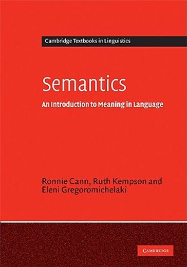 semantics,an introduction to meaning in language (in English)