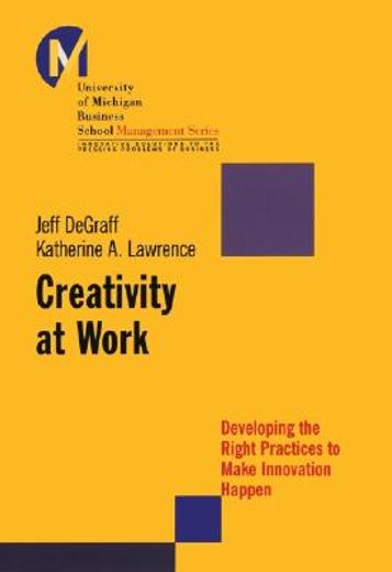 creativity at work,developing the right practices to make innovation happen (en Inglés)