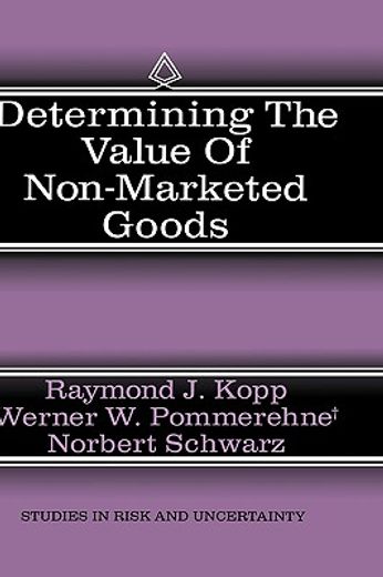 determining the value of non-marketed goods,economics, psychological, and policy relevant aspects of contingent valuation methods