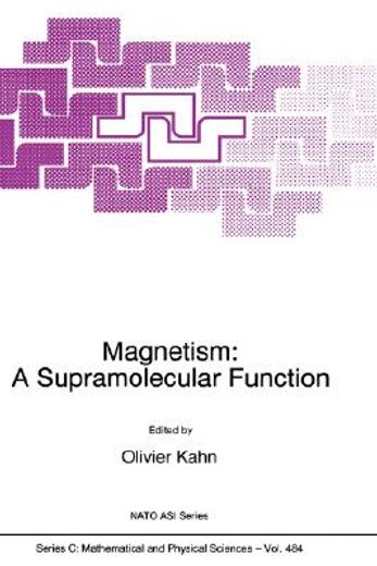 magnetism,a supramolecular function