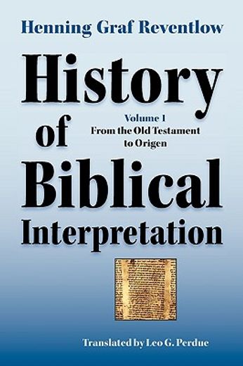 history of biblical interpretation,from the old testament to origen