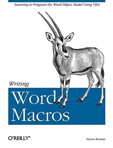 writing word macros (en Inglés)