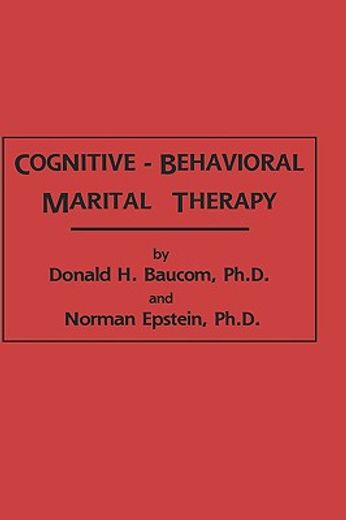 cognitive-behavioral marital therapy